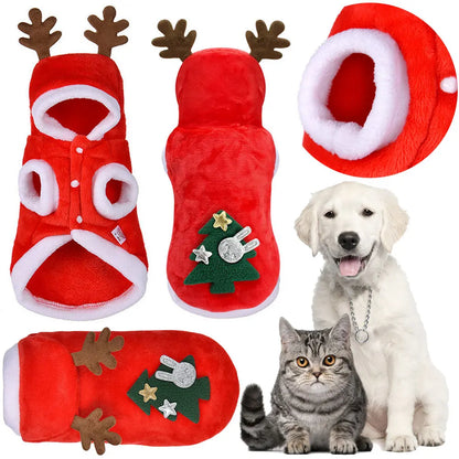 Christmas Clothes, Warm Cold Weather Coats for Small Dogs & Cats