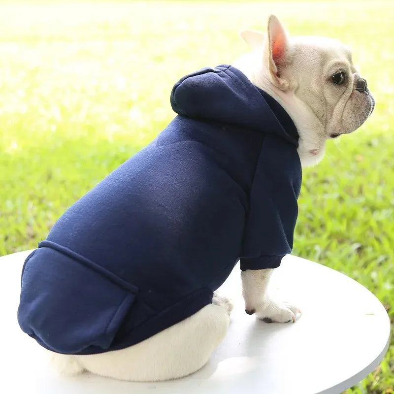 Autumn/Winter Pet Cotton Hooded Sweatshirts for Small Dogs & Cats
