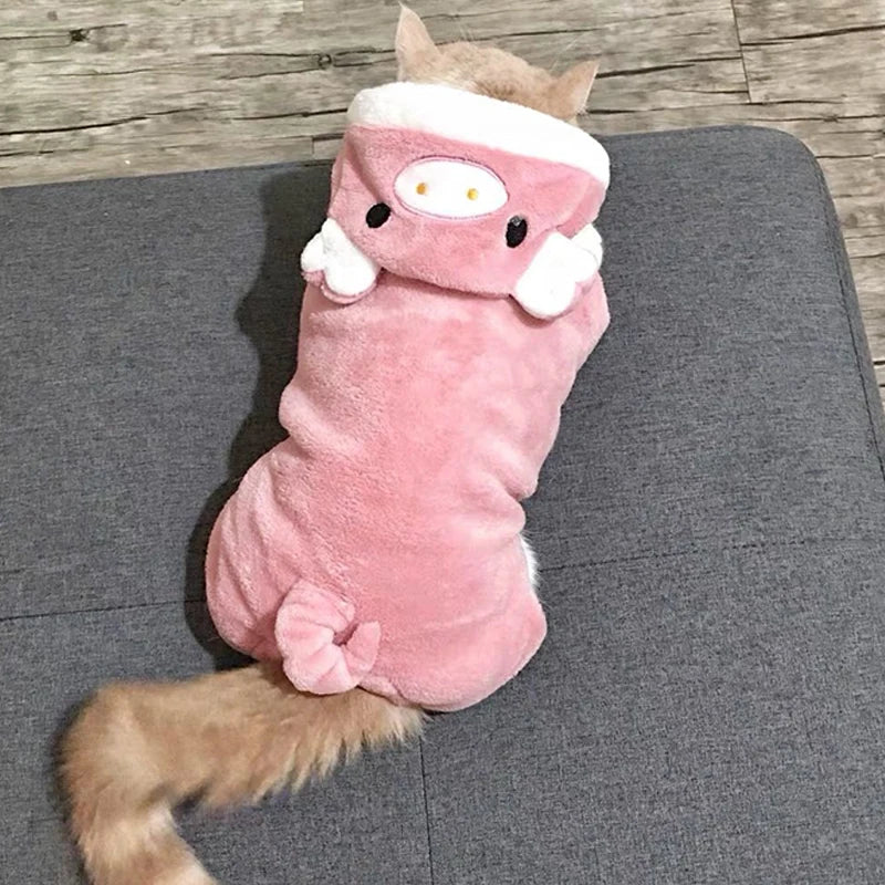 Soft Warm Fleece Dogs Jumpsuits/Hoodies Pet Clothing for Small Dogs or Cats