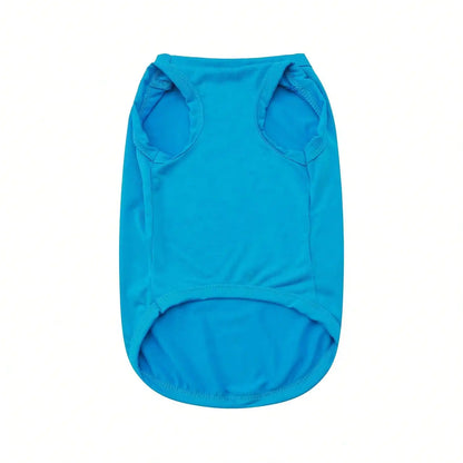 1pc Letter Print Dog Vest Tank Top, Featuring A Playful 'Where's The Food' Back Print