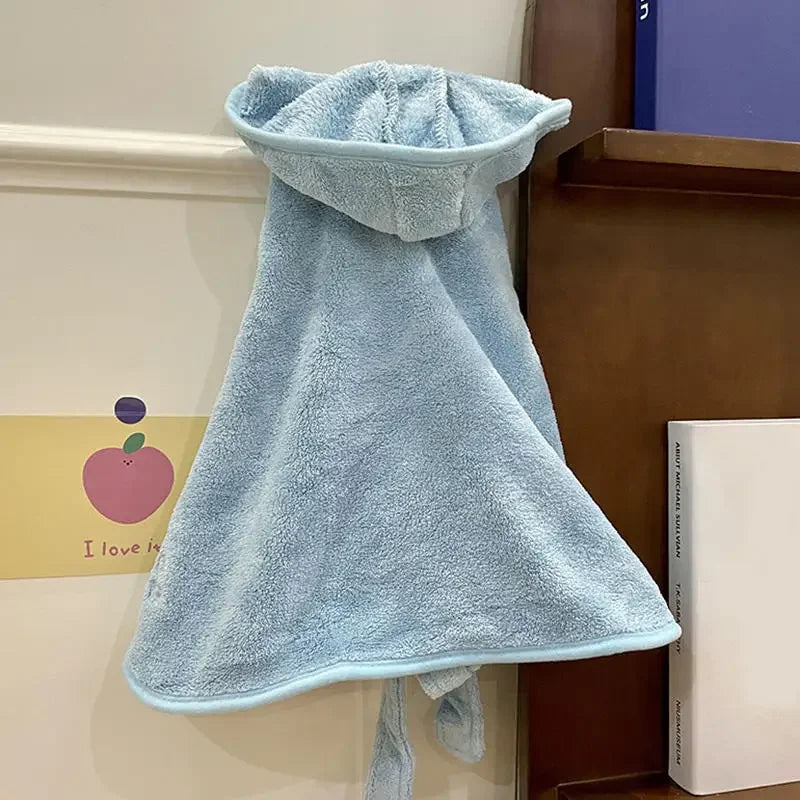 Pet Dog or Cat Towels Bathrobes With Cap Soft Drying Bath Pet For Cat Hoodies Puppy