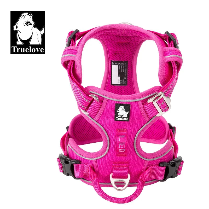 Reflective Nylon Dog Harness, No Pull Adjustable Medium & Large Dogs