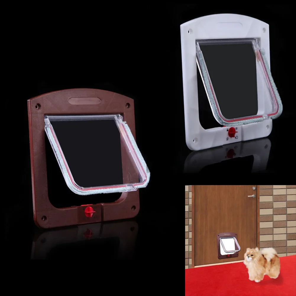 Dog Interior Door Lockable Pet Door, Small Pet Gate Door Kit for Dog & Cats