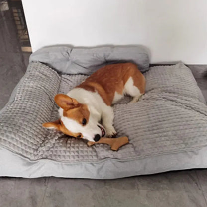 47.2x35.4inch Large Dog Winter Warm Bed Extra Large Deep Sleep for Big Breeds