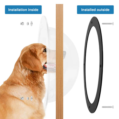 Acrylic Dome Dog Porthole Window Clear View Bubble Peek Window Dog Window for Doggie/Cat