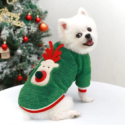 Christmas Clothes Winter Warm Pet Clothes for Small & Medium Dogs