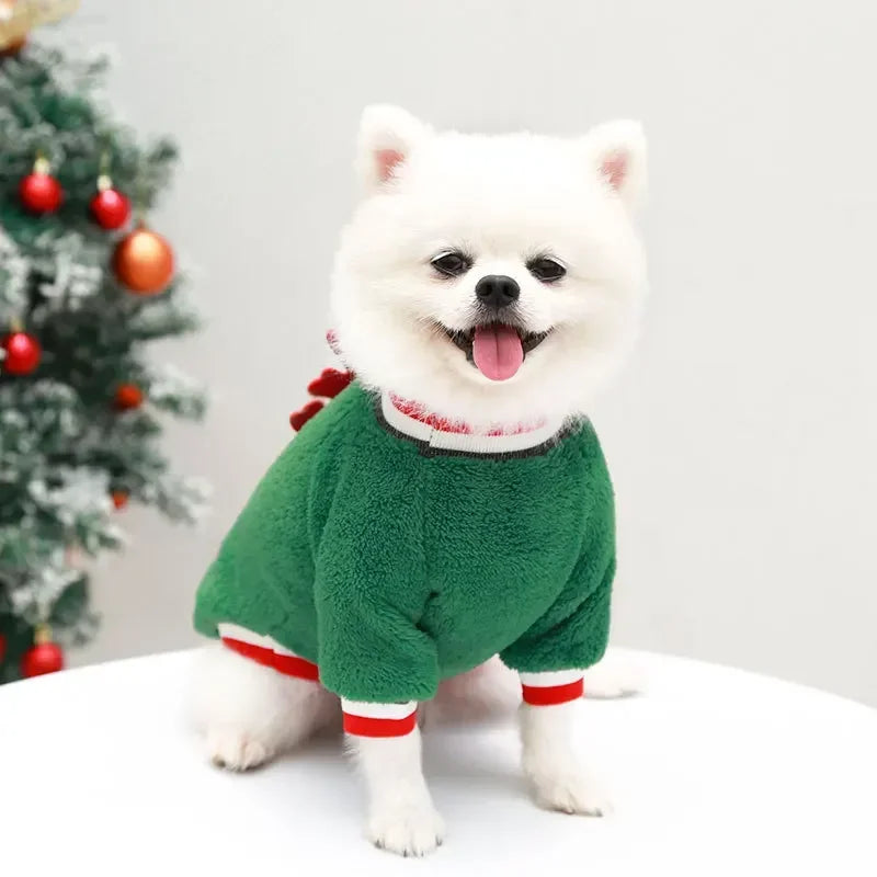 Christmas Clothes Winter Warm Pet Clothes for Small & Medium Dogs