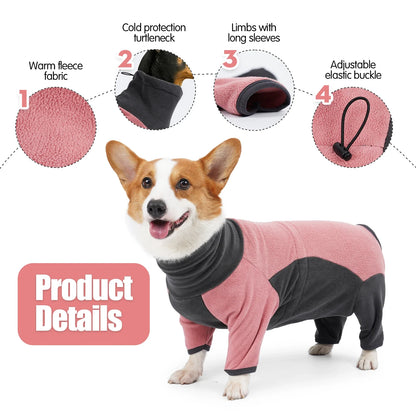 Pet Dog Clothes, Fleece Warm Sweater Clothes, Winter Coat for Small - Large Dogs