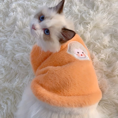 Warm Kitten Clothes for Winter, Sweater Vests