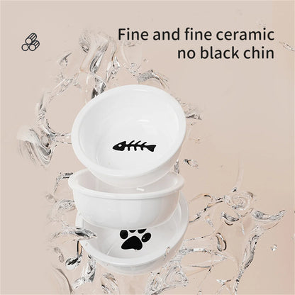Pet double bowl feeder, adjustable height, cat and dog water dispenser