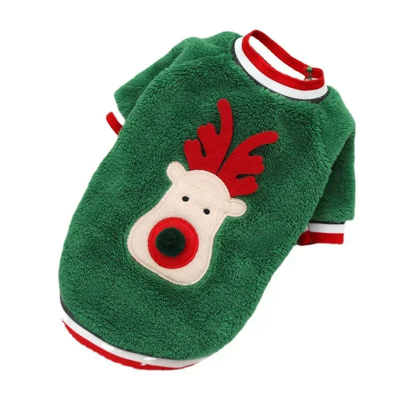 Christmas Clothes Winter Warm Pet Clothes for Small & Medium Dogs