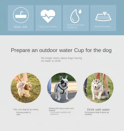 Portable Dog & Cat Water Bottle with Storage Food and Water Container for Travel