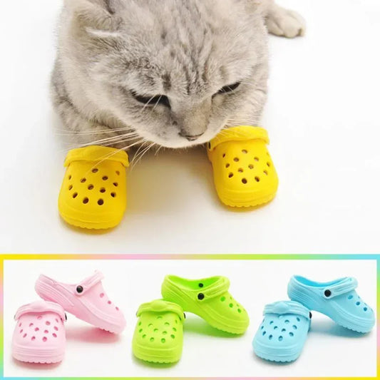 2Pcs/Set Pet Dog Sand Beach Shoes/Rubber boots, Anti Slip Waterproof Cat Shoe