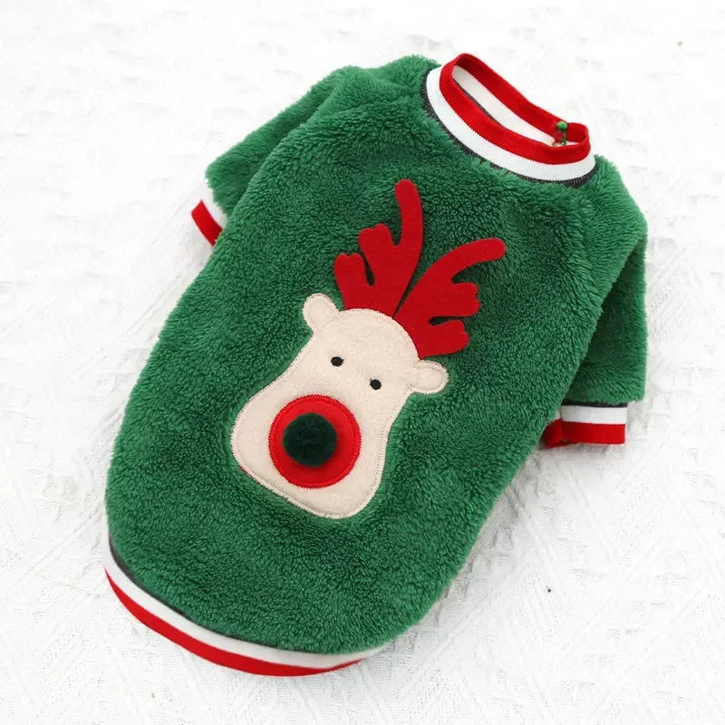 Christmas Clothes Winter Warm Pet Clothes for Small & Medium Dogs