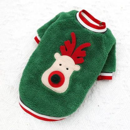 Christmas Clothes Winter Warm Pet Clothes for Small & Medium Dogs
