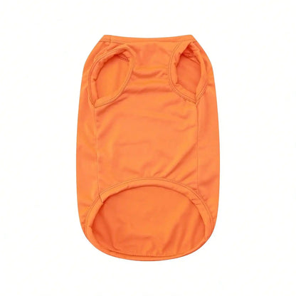 1pc Letter Print Dog Vest Tank Top, Featuring A Playful 'Where's The Food' Back Print