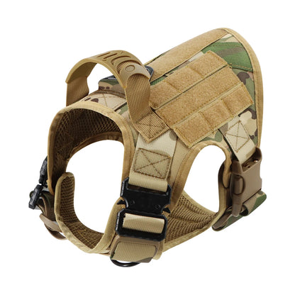 Tactical Dog Harness Leash Set for Large Dogs, Military Harnesses for Training Walking Hunting