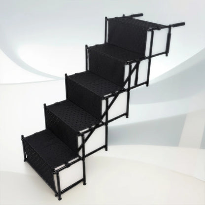 5 Steps Dog Car Ramp for Large Dog Support Up 150 Lbs Foldable Portable Dog Steps