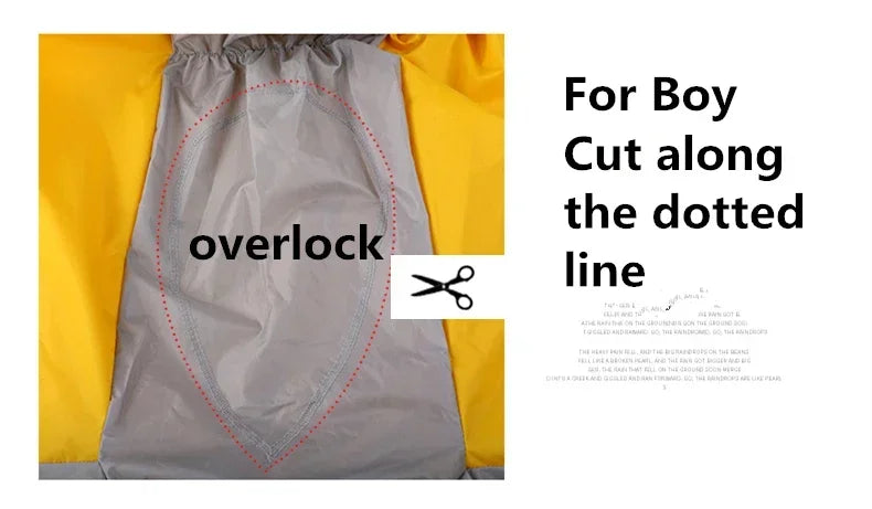 Medium - Large Dog Raincoat, Waterproof, Four Corner Hooded Jacket Poncho