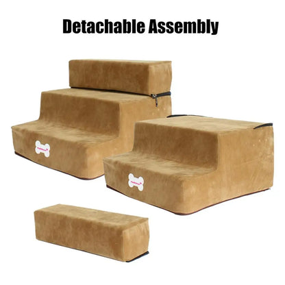 Small Dog Stairs Pet 3 Steps Stairs 30cm Height for Small Dog Cat Ramp Ladder, Antislip