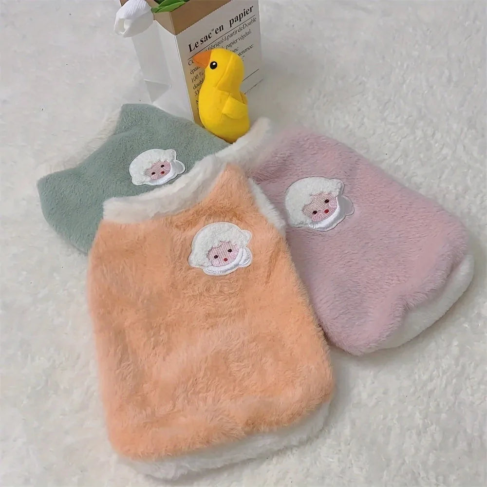 Warm Kitten Clothes for Winter, Sweater Vests