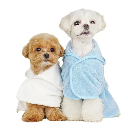 Pet Dog or Cat Towels Bathrobes With Cap Soft Drying Bath Pet For Cat Hoodies Puppy