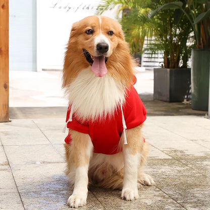 Big Dog Pet Hoodies Clothes 2XL-5XL for Medium Large Labrador Golden Retriever Shepherd Husky Autumn Winter Warm Pet Clothing