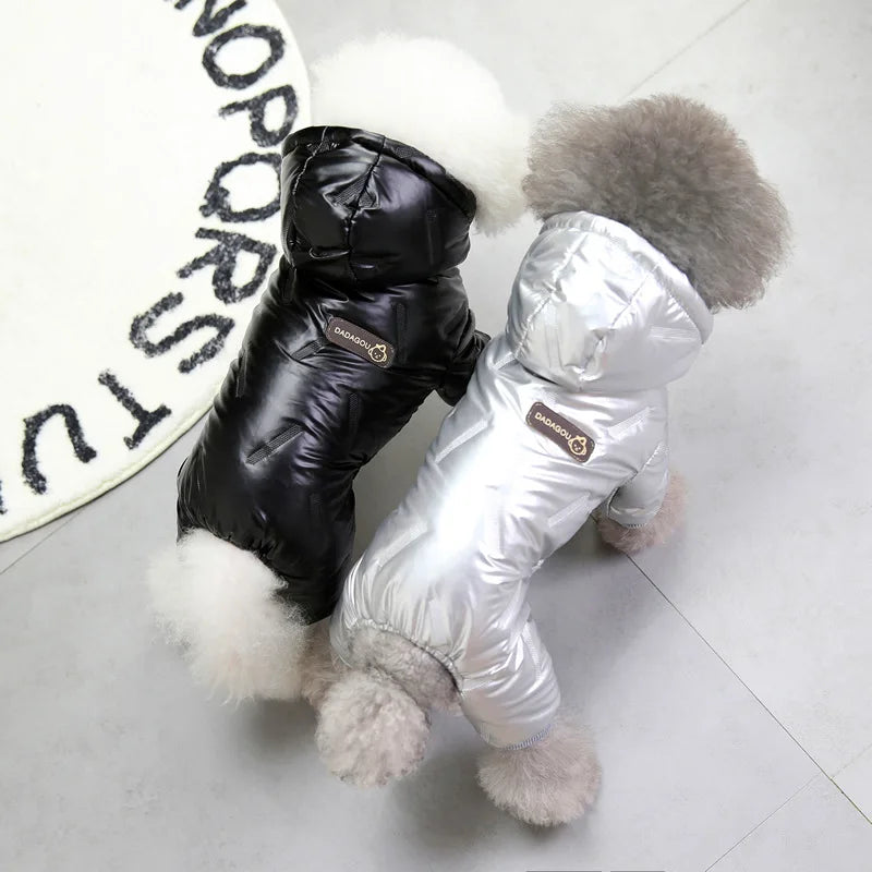 Winter Warm Pet Dog Jumpsuit Waterproof Dog Clothes for Small Dogs, Cats