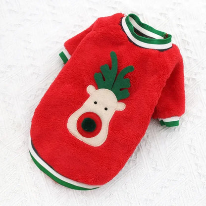 Christmas Clothes Winter Warm Pet Clothes for Small & Medium Dogs