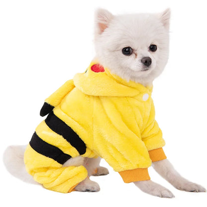 Soft Warm Fleece Dogs Jumpsuits/Hoodies Pet Clothing for Small Dogs or Cats