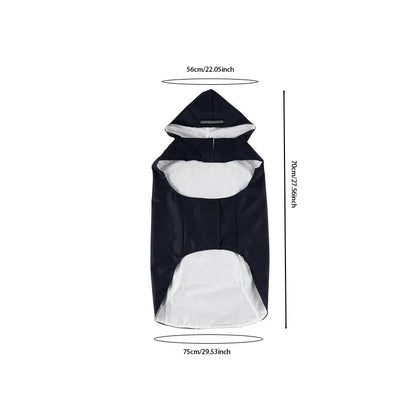9 Sizes, Dog Raincoat Small, Medium and Large Dogs, Waterproof Hooded Rain Jacket