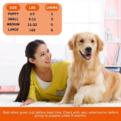 120 Chews - 1 Pack(1 x 180g/6.35oz) 180g/6.35oz - TenderTouch Calming for Dogs - Help Natural Dog Anxiety  for Everyday Stress