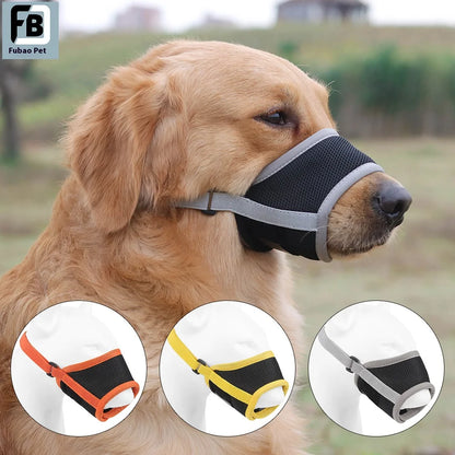 Comfortable Breathable Adjustable Dog Muzzle Anti-Bite, Anti-Eating Pet Muzzle for Small - Large Dogs, Allows Drinking