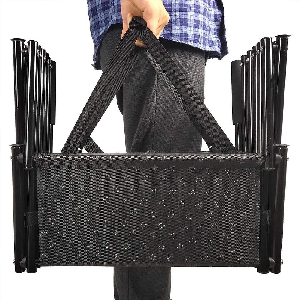 5 Steps Dog Car Ramp for Large Dog Support Up 150 Lbs Foldable Portable Dog Steps