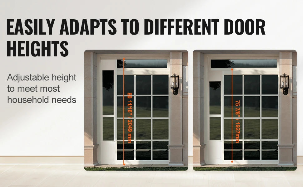 Dog Door Sliding Glass Door Adjustable Height Doggy Door Sliding Doors Aluminum Frame Tempered Glass Pet Door