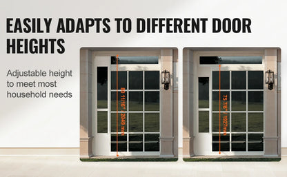 Dog Door Sliding Glass Door Adjustable Height Doggy Door Sliding Doors Aluminum Frame Tempered Glass Pet Door