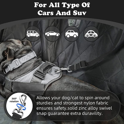 1pc Pet Dog And Cat Seat Belt, Car Headrest Restraint, Adjustable Safety Rope