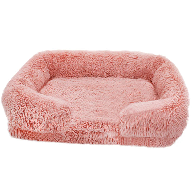 Thickened orthopedic dog bed for large dogs - egg sponge, easy to remove and wash plush cover