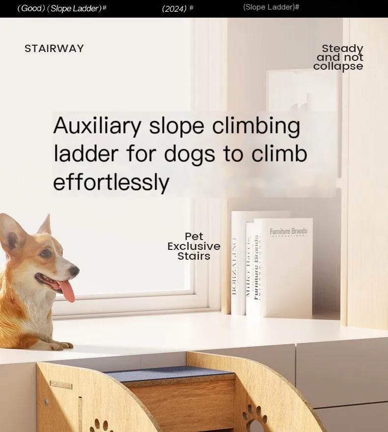 Dog ladder, detachable, with non-slip base. Suitable for small and medium-sized dogs, can be used indoors and outdoors.