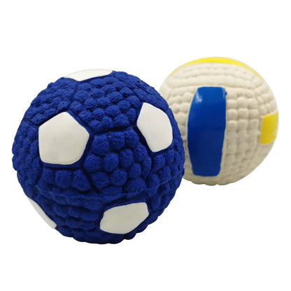 Soft Pet Ball Squeaky Toys For Small - Large Dogs, Latex, Tooth Cleaning Training Toys