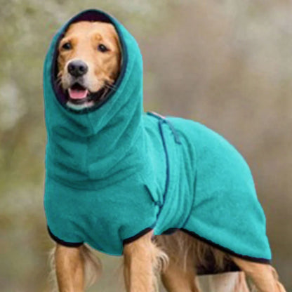 Dog Winter Fleece Jumper, Warm Lining Adjustable