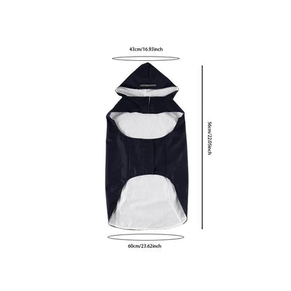 9 Sizes, Dog Raincoat Small, Medium and Large Dogs, Waterproof Hooded Rain Jacket