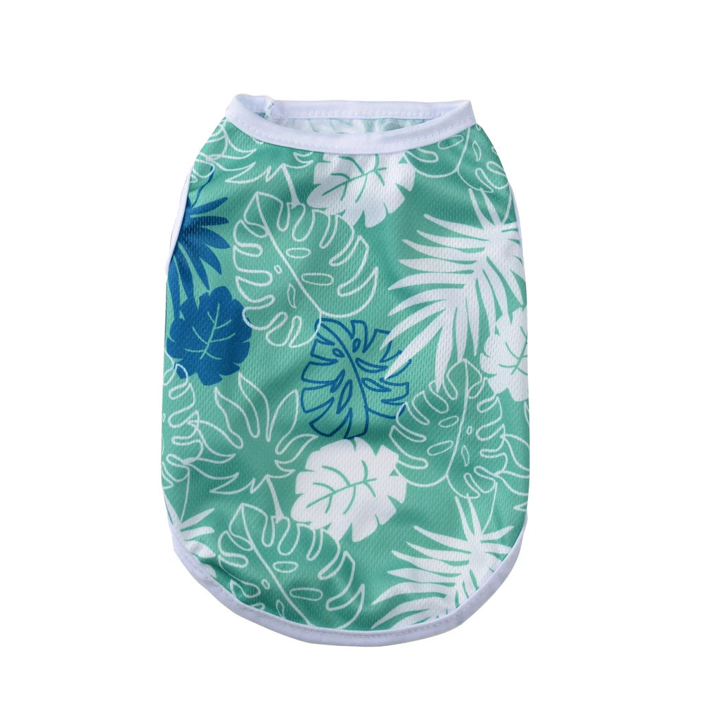 Summer Clothes Breathable Vest For Small Dogs & Cats Costume, Beach Style Fashion T-shirt