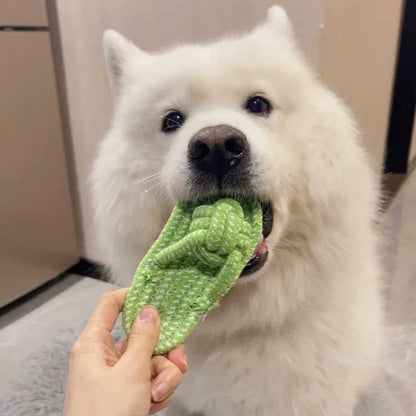 Pet Cotton Rope Slipper Knot Toy For Dogs, Interactive Chew Toy, Teeth Cleaner