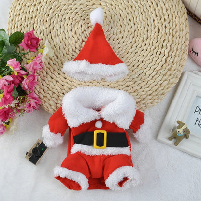 Cute Dog Santa Claus Outfit Christmas Costume for Small Dogs & Cats