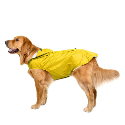 Dog Raincoat Jacket Clothes Reflective Waterproof Rain Poncho