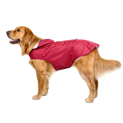 9 Sizes, Dog Raincoat Small, Medium and Large Dogs, Waterproof Hooded Rain Jacket