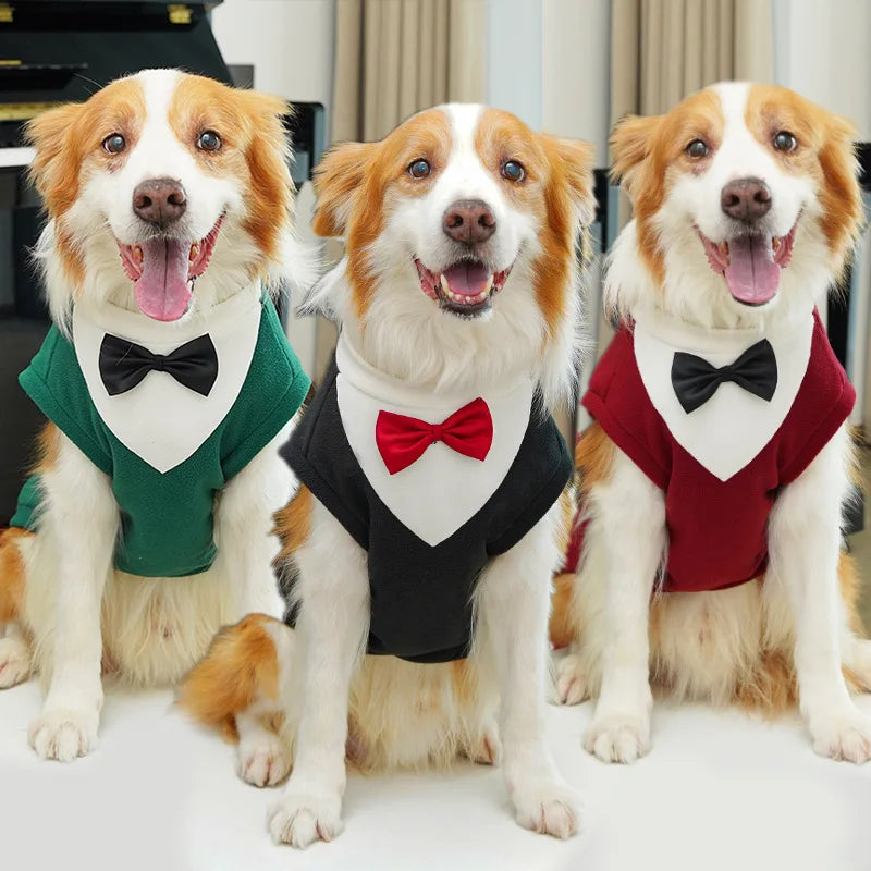 Clothes for Medium & Large Dogs, Tuxedo Vest