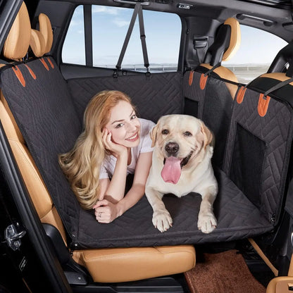 Back Seat Extender,Dog Seat Cover for Back Seat,Hard Bottom Car Seat Cover