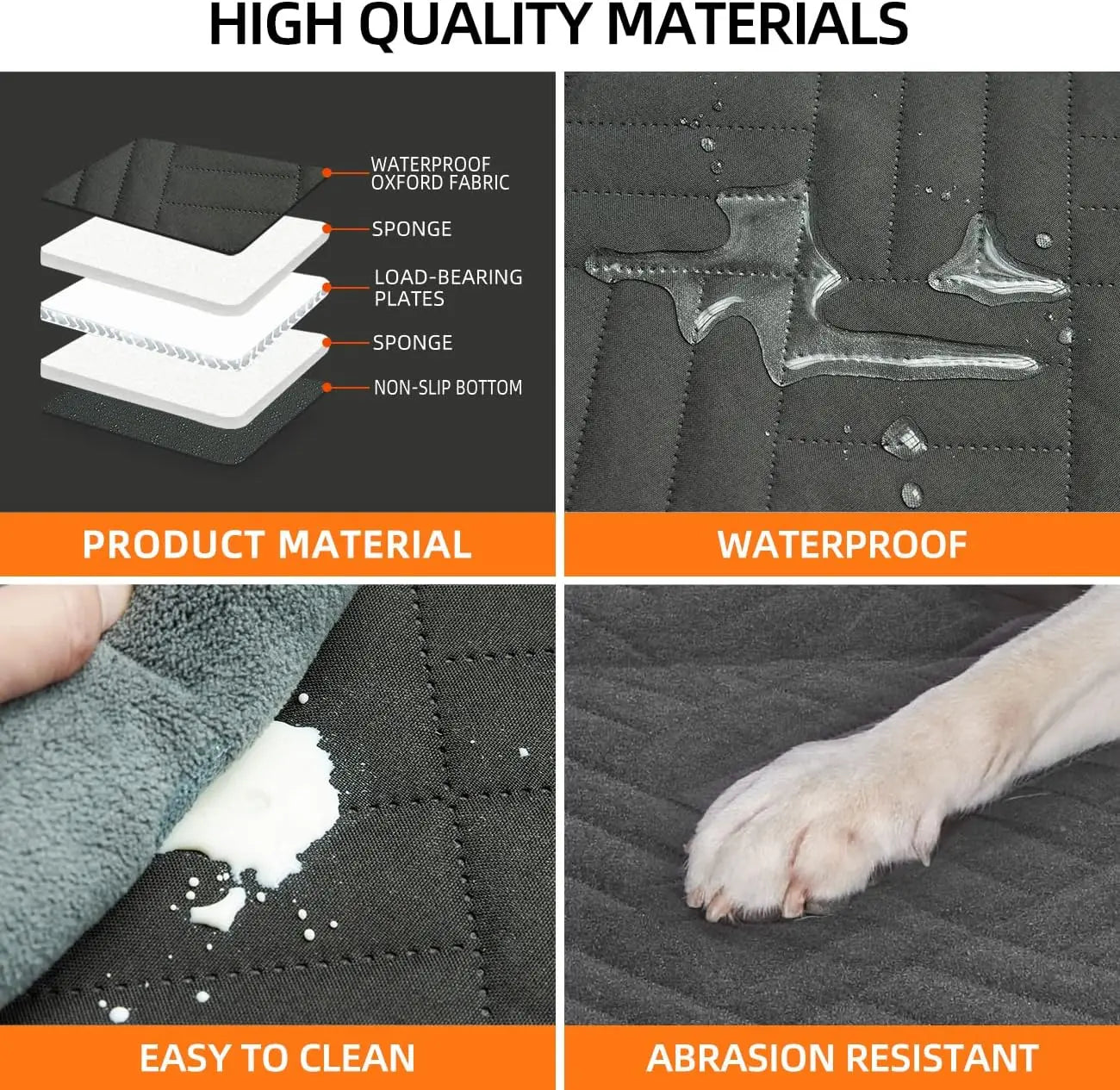 Back Seat Extender,Dog Seat Cover for Back Seat,Hard Bottom Car Seat Cover